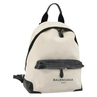 Balenciaga Pre-owned Backpacks, female, White, Size: ONE SIZE Pre-owned Vintage Backpack