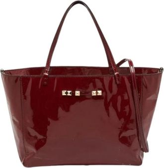 Valentino Pre-owned Tote Bags, female, Red, Size: ONE SIZE Pre-owned Leather Shoulder Bag