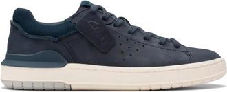 Clarks Courtlite 2 Run - Heren - Sneakers - Blauw - 43 1/2 EU - Leer - Schoenen