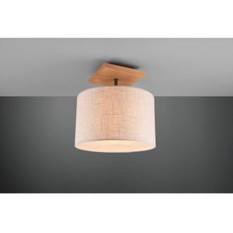 Trio Elmau Plaf&oacute;n 1xe27 Niquel Y Pantalla Arena &Oslash;35 Cm Lighting