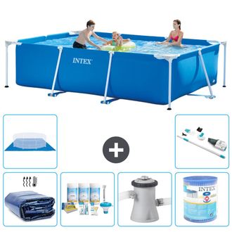 Intex Piscina Con Estructura Rectangular - 300x200x75 Cm - 7-piezas S40214