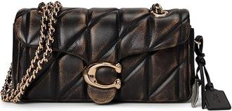 Coach Tabby Shoulder Bag 20 In Loved Leather With Quilting Womens Handbags Black Brown