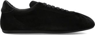 Dolce & Gabbana Schoenen, Dames, Zwart, 37 1/2 EU, Leer, Suede Sneakers