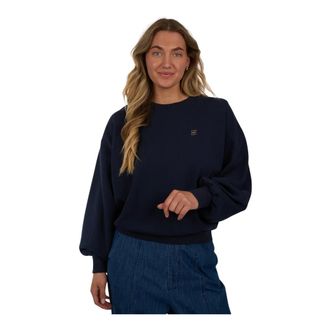 By-Bar Amsterdam Hoodies & sweatvesten, Dames, Blauw, M, Katoen, Truien