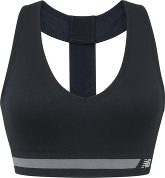 New Balance Womens Seamless Sports Bra, Black, XXL
