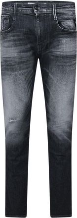 Replay Mens Slim Fit Jeans in Grey - Size 38W/34L