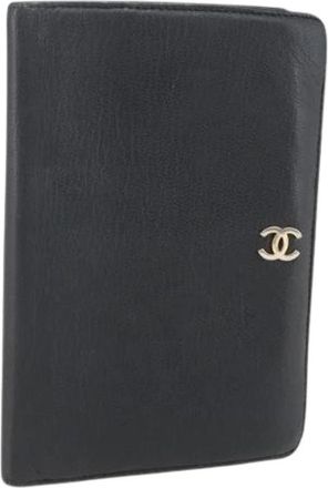Chanel Pre-owned Leather home-office - Dames - Vintage Accessoires - Zwart - ONE Size - Vintage