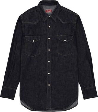 Fortela Jennyblu Indigo Rinse Denim Shirt in Indaco at Nordstrom, Size Xx-Large