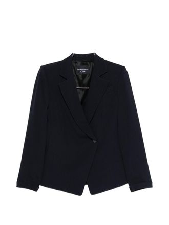 Emporio Armani Womens Double-Breasted Blazer Jacket