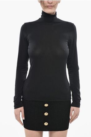 Aspesi Long-Sleeve Top With High Neck size M