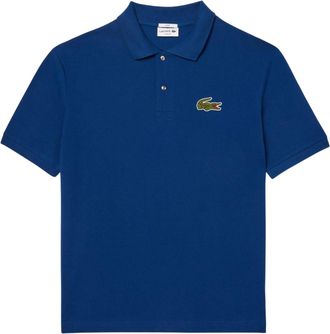 Lacoste Unisex L.12.12 Badge Pique Loose Fit Polo voor volwassenen (Blauw)
