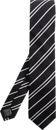 Dolce & Gabbana Zijden stropdas - Heren - Stropdassen - Zwart - ONE Size - Accessoires