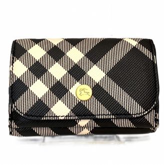 Burberry Black Leather Wallet (Tri-Fold) (Pre-Owned)