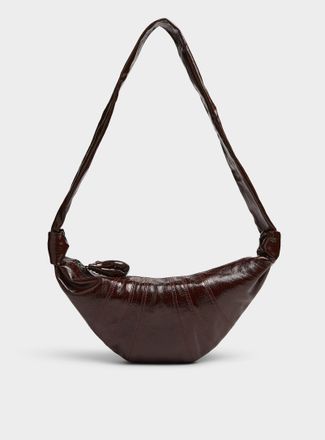 Christophe Lemaire Womens Croissant coated fabric small bag