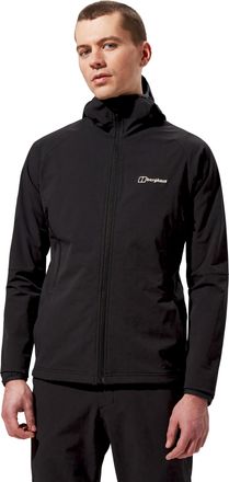 Berghaus Funktionsjacke BERGHAUS M SKELBO JKT, Herren, Gr. XXL, jet schwarz, Obermaterial: 91% Polyamid, 9% Elasthan. Futter: 100% Polyester, Jacken Funktionsj