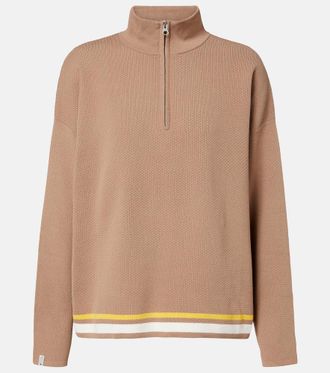 The Upside Veneto Carter knitted half-zip sweater