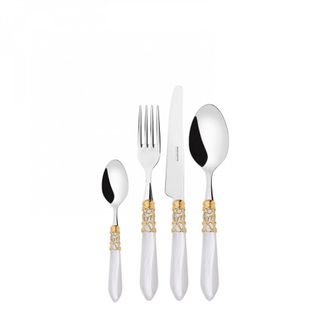 Bugatti Caderas De 24 Piezas Colocadas En Estuche De Madera Blanca Blanca Nativa Melodia Ghiera Dorata Bugatti