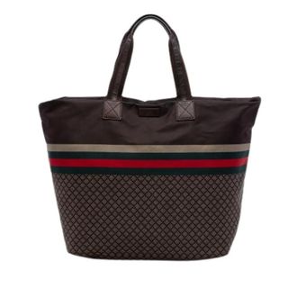 Gucci Pre-owned Tote Bags, female, Brown, Size: ONE SIZE Pre-owned Vintage Tote Bag