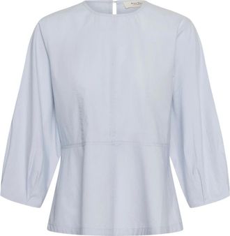 Part Two Chinette Blouse - Dames - Blouses - Blauw - M - Katoen - Overhemden