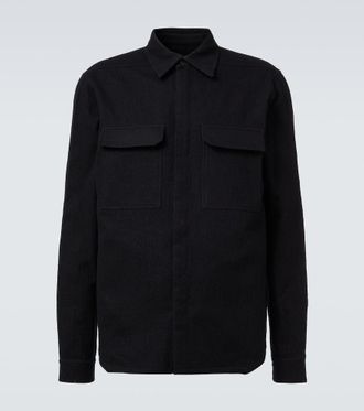 Rick Owens Work cotton and wool flannel shirt
