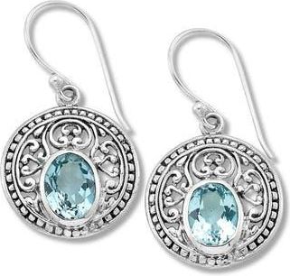 Samuel B. Round Drop Earrings in Blue at Nordstrom Rack