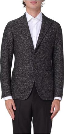 Tagliatore Gestreepte Blazer - Heren - Blazers - Bruin - XL - Wol - Jassen