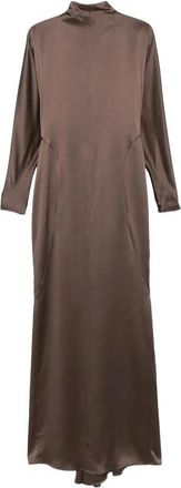 Max Mara Mxsspuma 214 013 Jurk - Dames - Avondkleed - Bruin - XS - Kleedjes