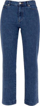 A.P.C. Blue Straight High Rise Jeans