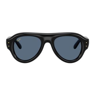 Ray-Ban Aviator Puffer - Heren - Zonnebrillen - Zwart - 52 MM - Nylon - Accessoires