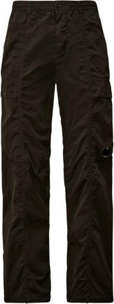 C.P. Company Pantalone - Heren - Straight fit broeken - Zwart - L - Nylon - Broeken