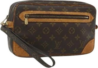 Louis Vuitton Pre-owned Clutches, female, Brown, Size: ONE SIZE Pre-owned Clutch Bag