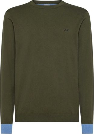 Sun 68 elbow-patch sweater - Green