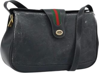 Gucci Pre-owned Cross Body Bags, female, Black, Size: ONE SIZE Pre-owned Vintage Shoulder Bag