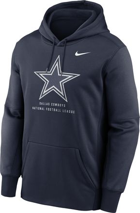 Nike Mens Dallas Cowboys Nike Therma NFL Pullover Hoodie in Blue | NKAQ41S7RD-R7Q
