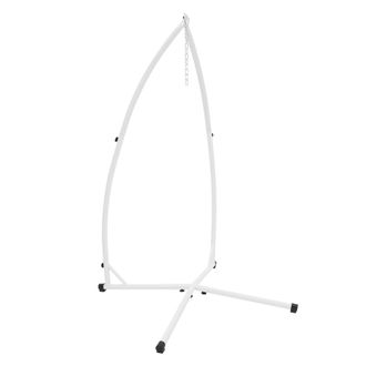 ML Design Ecd Germany Soporte Para Silla Colgante 208 Cm Blanca Carga M&aacute;x.120 Kg Acero Tubular Sost&eacute;n De Hamaca Marco De Estructura Para Columpio Asiento Suspen