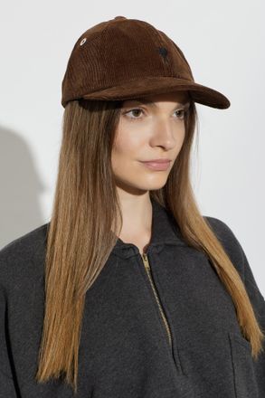 Ami Corduroy Baseball Cap, Unisex, Brown
