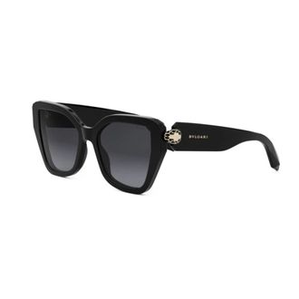 Bulgari Sunglasses, unisex, Black, Size: 53 MM Serpenti Butterfly Sunglasses