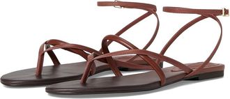 Schutz Diana Flat Womens Wedge Shoes Desert Brown : 10.5 M, Leather