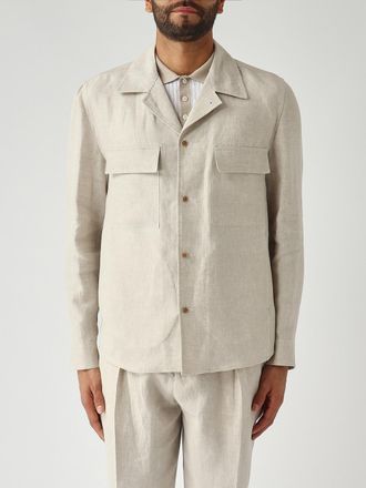 BRIGLIA 1949 Giacca camicia di lino