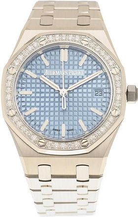 Audemars Piguet Royal Oak 50th Anniversary Automatic Diamond Blue Dial Ladies Watch 77451ST.ZZ.1361ST.01