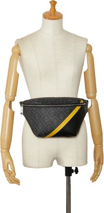 Fendi Pre-owned Womens Logo Belt Bag - Black Leather - One Size