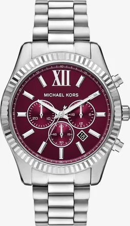 Michael Kors Oversized Lexington Silver-Tone Watch