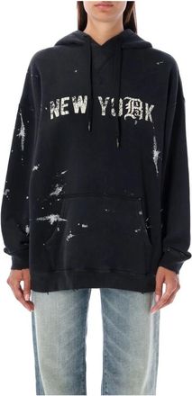 R13 New York Hoodie - Urban Style - Dames - Hoodies - Zwart - S - Hoodies & sweatvesten
