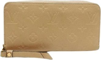 Louis Vuitton Pre-owned Clutches, female, Beige, Size: ONE SIZE Pre-owned Long wallet (bi-fold)