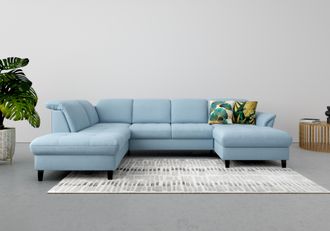 Sit&more Wohnlandschaft »Maggiore U-Form« wahlweise mit Kopfteilverstellung, Bettfunktion und Stauraum