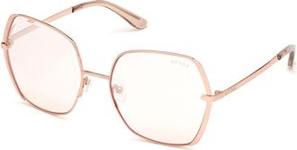 Guess GU7721 28U Womens Sunglasses Gold Size 60