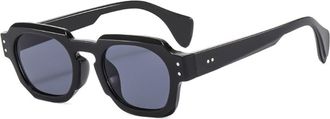 Generic Small Frame Mens Vacation Sunglasses Outdoor Womens Sports Sun Glasses(Black)