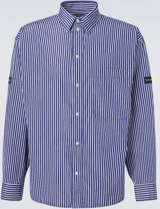 Balenciaga Striped cotton-blend poplin shirt