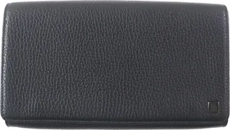 Dunhill Black Leather Long Wallet (Bi-Fold) (Pre-Owned)