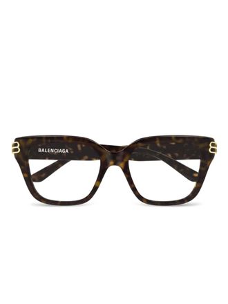 Balenciaga Bril met vierkant montuur - Bruin